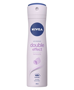 Nivea Women Deodorant Spray 150ml Double Effect nivea, nivea dedorant, nivea kadın deodorant, kadın deodorant, ter kokusu önleyici, ter önleyici, nivea double effect 150 ml satın al, nivea double effect 150 ml fiyat