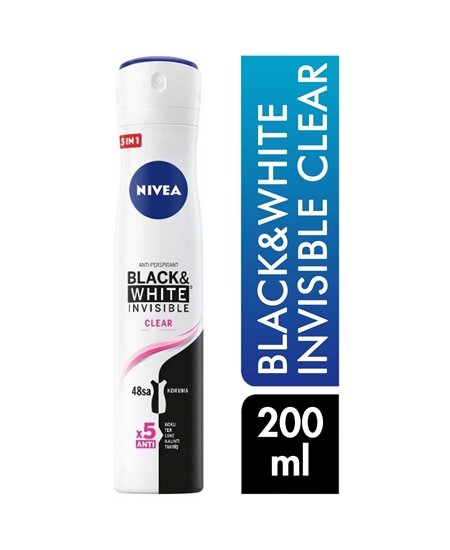 Picture of Nivea Deodorant 200 ml Women Black & White Invisible Clear