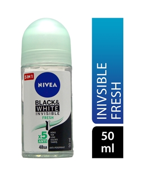Nivea Roll On Women 50 ml Invisible Black & White Fresh Picture of Nivea Roll On Women 50 ml Invisible Black & White Fresh