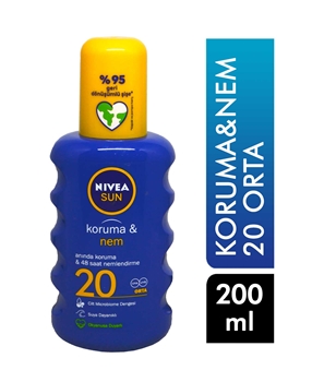 Nivea Sun Spray 200ml 20+SPF Picture of Nivea Sun Spray 200ml 20+SPF