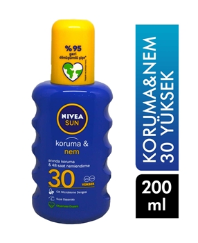Nivea Sun Protect & Moisture, Sun Spray 200 Ml - 30 SPF Picture of Nivea Sun Protect & Moisture, Sun Spray 200 Ml - 30 SPF