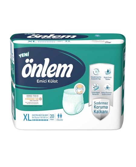 Picture of Önlem Hasta Bezi Emici Külot 120-160cm Ekstra Büyük Boy 20'li Paket