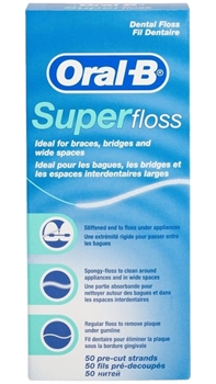 Oral B Diş İpi 50 Adet Super Floss Picture of Oral B Diş İpi 50 Adet Super Floss