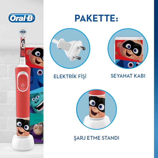 	Oral B,Oral B Şarjlı Diş Fırçası Vitality 100 Çocuk Cars,çocuk fırçaları,çocuk fırçası,çocuk diş macunları,çocuklar için diş fırças