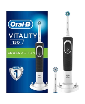 Oral-B Şarjlı Diş Fırçası 150 Cross Action oral b, oralb, oral-b, şarjlı diş fırçası, şarj edilebilir diş fırçası, elektrikli diş fırçası, pilli diş fırçası, otomatik diş fırçası, oral b vitality 150 satın al, oral b Cross Action fiyat
