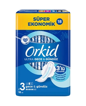 Orkid Hijyenik Ped Ultra Extra 18'li Gece Orkid,ped,hijyenik ped,kadın pedi,orkid ped,orkin kadın pedi,orkid hijyenik ped,orkid gece,orkid fiyatları,toptan orkid fiyatları,orkid satın al,toptan orkid satın al,orkid ultra satın al