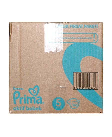 Picture of Prima Aktif Bezi Bebek Junior Aylık Fırsat Paketi No:5 116'lı