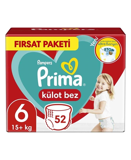 Picture of Prima Külot Bebek Bezi Extra Large Fırsat Paketi No:6 52'li