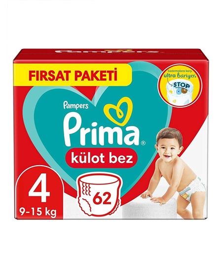 Picture of Prima Külot Bebek Bezi Maxi Fırsat Paketi No:4 62'li