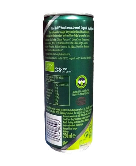 Picture of Red Bull Organic Bitter Lemon 250 ml x 24'lü Koli