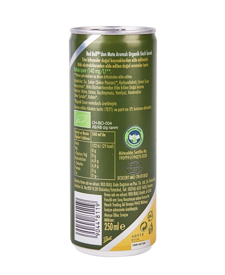 Picture of Red Bull Organic Tonic Mate Viva 250 ml x 24'lü Koli
