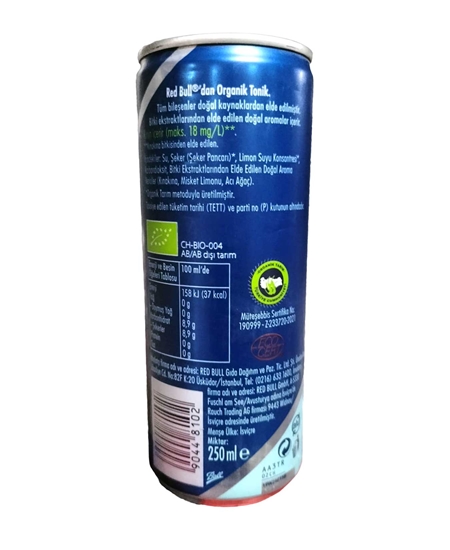 Picture of Red Bull Organic Tonic Water 250 ml x 24'lü Koli