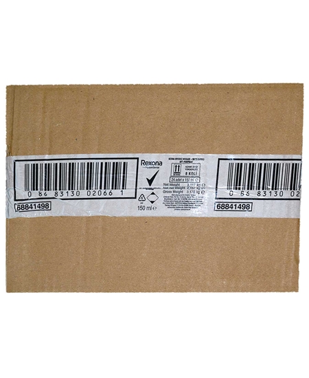 Picture of REXONA INV.B.WHITE DEO SPR. D5 24X150ML