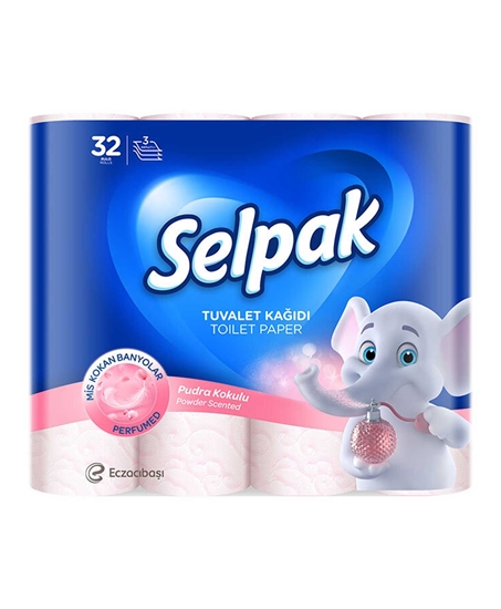 Selpak,Selpak Tuvalet Kağıdı 32'li Pudralı,tuvalet kağıtları,tuvalet malzemeleri,tuvalet kağıtları fiyatları,selpak fiyatları,toptan satın al,toptantr,toptan mağazacılık