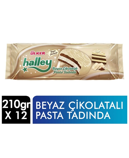 Picture of Ülker Halley Bisküvi  gr Beyaz Çikolatalı Pasta Tadında
