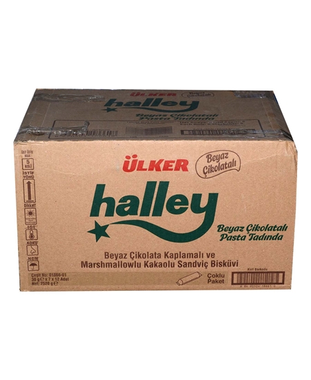 Picture of Ülker Halley Bisküvi  gr Beyaz Çikolatalı Pasta Tadında