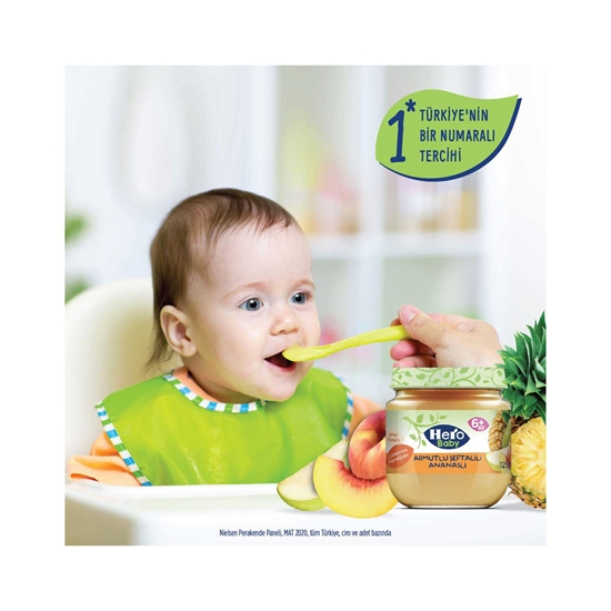 Picture of HERO BABY KAVANOZ MAMASI 125 GR ARMUT ŞEFTALİ ANANAS