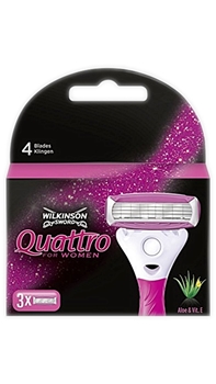 Wilkinson Sword Quattro  For Women Refill Razor Blade 3's Picture of Wilkinson Sword Quattro  For Women Refill Razor Blade 3's