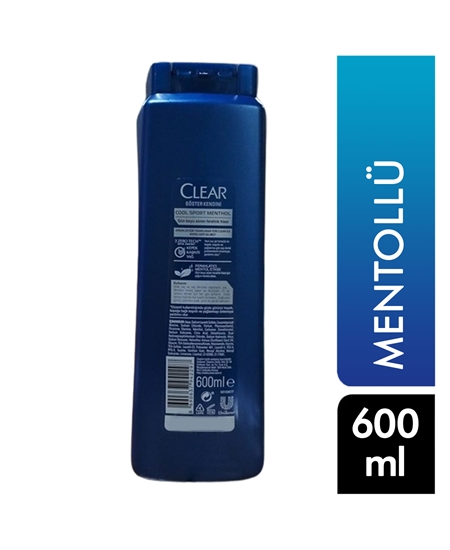Picture of Clear Şampuan 600 ml Men Cool Sport Mentol Kepeğe Karşı Etkili
