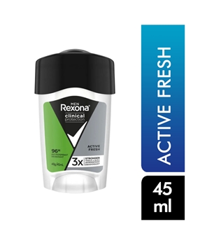 Rexona Clinical Stick 45 ml Man Active Fresh Picture of Rexona Clinical Stick 45 ml Man Active Fresh