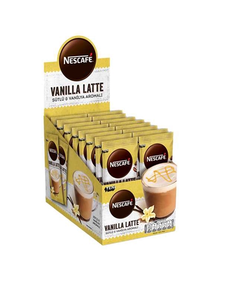 Picture of Nescafe Latte Vanilla Flavored 14.5 gr 24 Pack