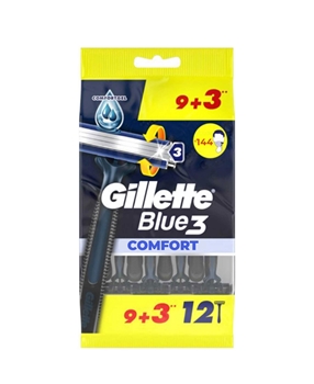 Gillette Blue3 Disposable Shaving Razor 9+3 Comfort Picture of Gillette Blue3 Disposable Shaving Razor 9+3 Comfort