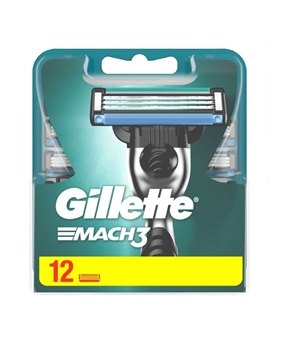 Gillette Mach3 Refill Razor Blade 12 Pack Picture of Gillette Mach3 Refill Razor Blade 12 Pack