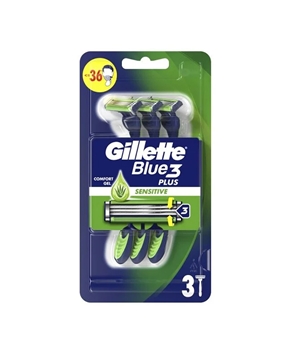 Gillette Blue3 Sensitive Razor 3 Pack Picture of Gillette Blue3 Sensitive Razor 3 Pack