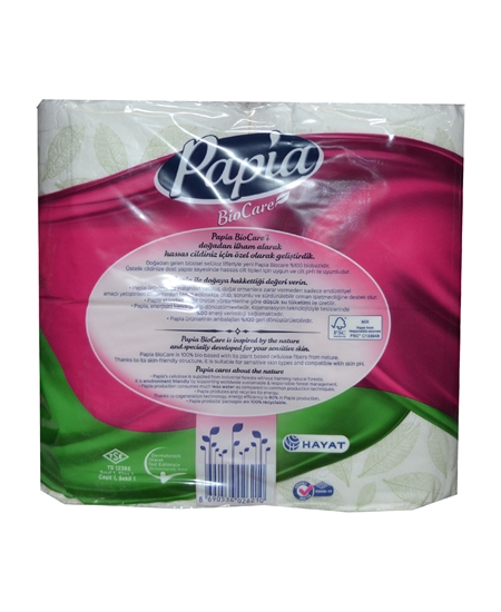 Picture of Papia Toilet Paper Bio Care 16's Roll