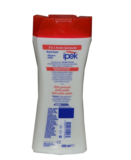 Picture of İpek Şampuan 480 ml Boyalı Saçlar İçin 2'si 1 arada Gül Özlü 