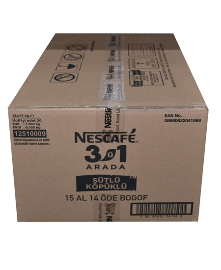 Picture of Nescafe 3 in 1 17.4 gr 15's Pack Milky Foamy