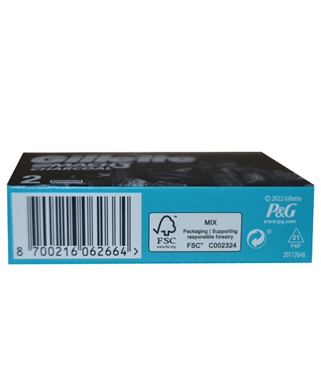 Picture of Gillette Mach3 Charcoal Refill Razor Blade 2's