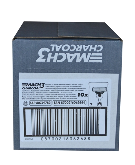 Picture of Gillette Mach3 Charcoal Refill Razor Blade 2's