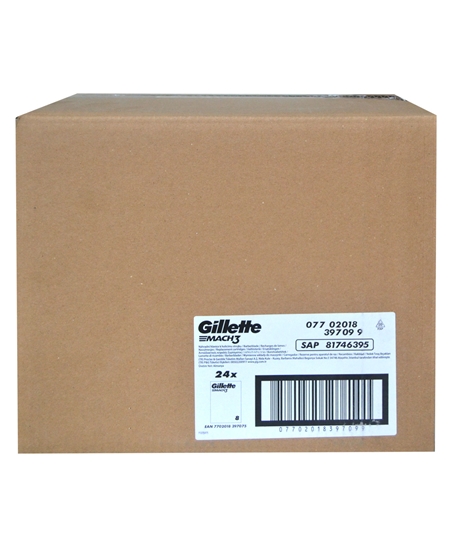 Picture of Gillette Mach3 Refill Blade 8's Cardboard