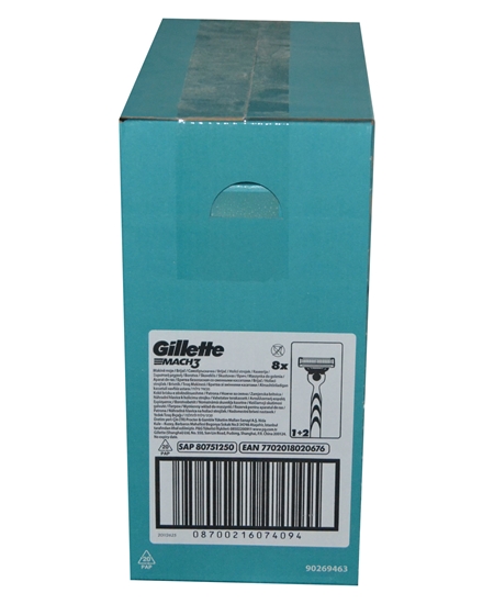 Picture of Gillette Mach 3 Shaving Razor + 2 Refill Razor Blade