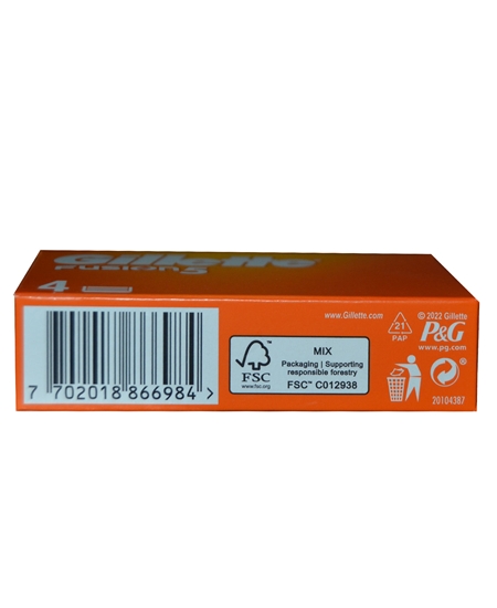 Picture of Gillette Fusion5 Refill Razor Blade 4's
