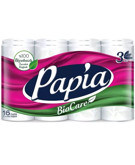 Picture of Papia Toilet Paper Bio Care 16's Roll