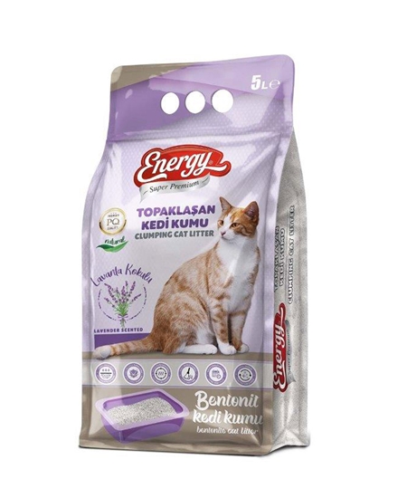 Picture of Energy Süper Premium Bentonit Kedi Kumu 5 lt Lavanta Kokulu