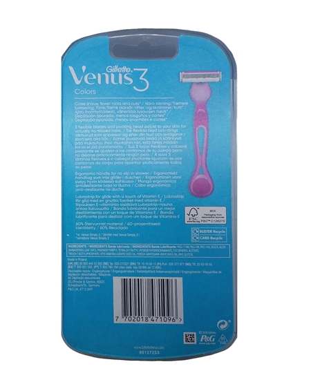 Picture of Gillette Venus3 Colors Disposable Blister 4’s
