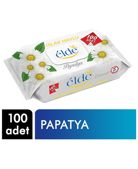 Picture of Elde Islak Havlu 100'lü Papatya