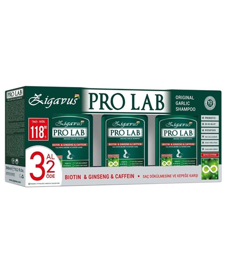 Picture of Zigavus Prolab Sarımsak Şampuan 3 Al 2 Öde 300 ml x3