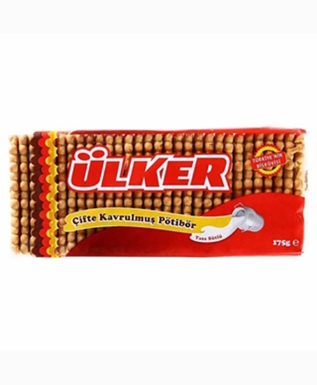 Picture of Ülker Petibor Bisküvi 175 gr X 12'li Paket Çifte Kavrulmuş