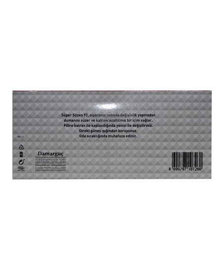 Picture of Süzen 92 Filtreli Sigara Ağızlığı 24x30'lu Paket