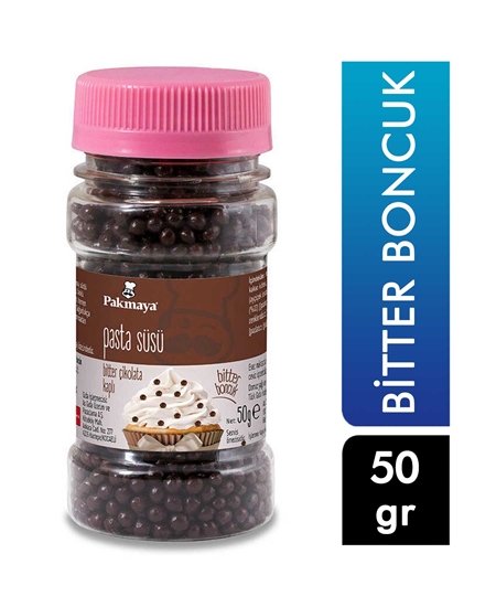 Picture of Pakmaya Pasta Süsü 50 gr Bitter Boncuk Çikolata