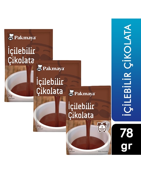 Picture of Pakmaya İçilebilir Çikolata 3x26 gr