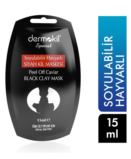 Picture of Dermokil Hayvarlı Siyah Kil Maskesi Soyulabilir 15 ml