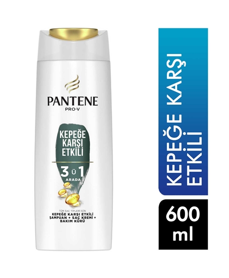 Pantene,Pantene Şampuan 600 ml 3 ü 1 arada Kepeğe Karşı Etkili,şampuan,pantene şampuan,saç kepeklerine karşı çözüm,kozmetik ürünleri,pantene şampuan fiyatları,toptan satın al,toptantr,toptan mağazacılık