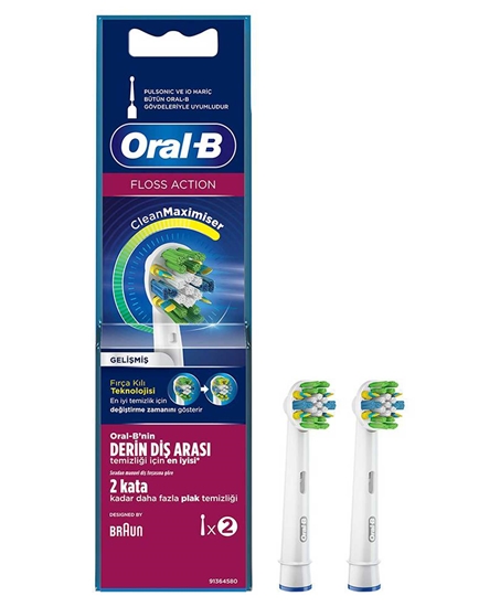 Picture of Oral-B Şarjlı Diş Fırçası Yedek Başlık 2'li Floss Action
