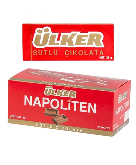 Picture of Ülker Napoliten Sütlü Çikolata 33 g 20 Lİ