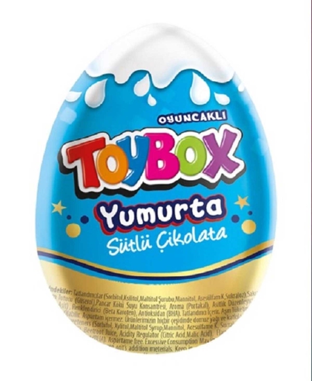 Picture of Toybox Oyuncaklı Sürpriz Yumurta Çikolata 20 gr X 12'li Paket